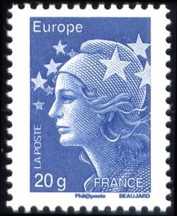  Marianne de l'Europe (Marianne de Beaujard) <br>Lettre Europe 20g