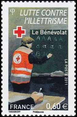  Croix rouge française <br>« Le bénévolat », Lutte contre l'illettrisme