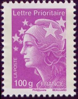  Marianne et l'Europe <br>Lettre prioritaire 100g France