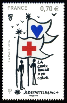  Croix Rouge française <br>La Croix Rouge a du coeur<br> JC de Castelbajac