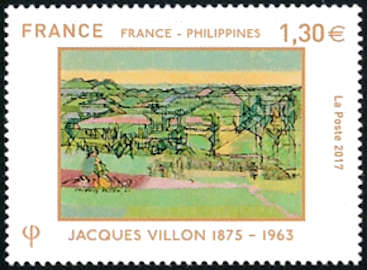  France-Philippines émission conjointe <br>Tableau de Jacques Villon