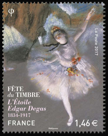  Fête du timbre <br>L'Etoile, tableau d'Egard Degas