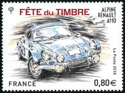  Fête du timbre - Alpine Renault A110 