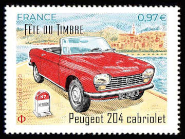  Fête du timbre 2020 <br>Peugeot 204 Cabriolet