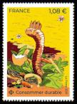 timbre N° 5516, La Terre et les Hommes «La Terre nous nourrit, protégeons-la»