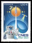 timbre N° 5522, CNES 1961-2021