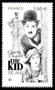 timbre N° 5473, Charlie Chaplin THE KID 100 ANS