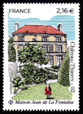  400 ans Jean de la Fontaine 1621-1695 <br>Maison Jean de la Fontaine<br> Château-Thierry 02