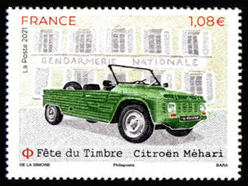  Fête du timbre <br>Le timbre fait son cinéma - La Méhari