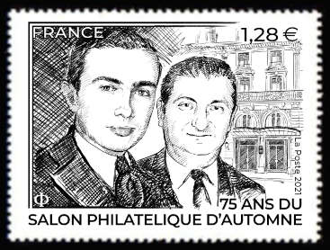  75 ans du salon philatélique d'automne <br>Roger North et Jean Farcigny