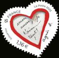 timbre N° 2240, Cœur St Valentin