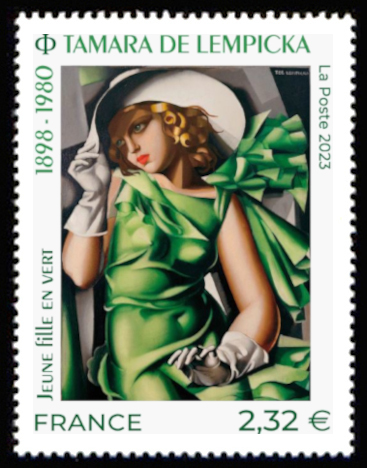  Tamara de Lempicka 1898-1980 <br>Œuvre de Tamara de LEMPICKA  - Jeune fille en vert