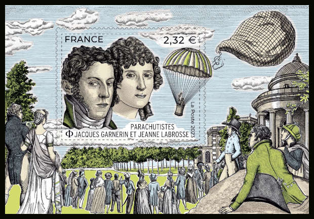  Parachutistes <br>Jacques Garnerin et Jeanne Labrosse