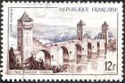 timbre N° 1039, Pont Valentré à Cahors