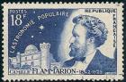 timbre N° 1057, Camille Flammarion (1842-1925) et observatoire de Juvisy