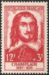 timbre N° 1068, Samuel de Champlain (1567-1635) explorateur