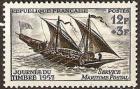 timbre N° 1093, Journée du timbre - Service maritime postal