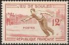 timbre N° 1161, Jeu de Boules