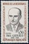 timbre N° 1290, Paul Gateaud (1889-1944) résistant
