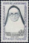 timbre N° 1291, Mère Elisabeth (1890-1945) religieuse catholique