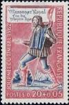 timbre N° 1332, Journée du timbre - Messager royal de la fin du Moyen-Age