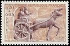 timbre N° 1378, Journée du timbre - Poste gallo-romaine
