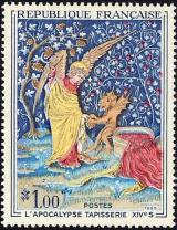 timbre N° 1458, L'Apocalypse (tapisserie du XIV siècle à Angers)