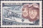 timbre N° 1523, Nungesser et Coli - L'Oiseau Blanc - 8 mai 1927