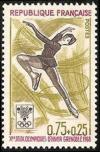 timbre N° 1546, Jeux Olympiques d´hiver de Grenoble - Patinage artistique