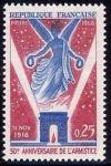 timbre N° 1576, Cinquantenaire de l'armistice du 11 novembre