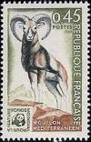 timbre N° 1613, Mouflon méditérranéen