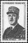 timbre N° 1695, Anniversaire de la mort du général de Gaulle