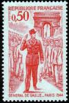 timbre N° 1697, Anniversaire de la mort du général de Gaulle