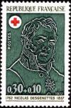 timbre N° 1735, Nicolas Desgenettes 1762-1837 - Croix rouge