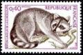 timbre N° 1754, Raton laveur de la Guadeloupe