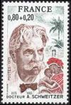 timbre N° 1824, Docteur A Schweitzer (1875-1965)  médecin, pasteur et théologien