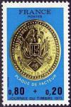 timbre N° 1838, Plaque de facteur sous la IIème République - Journée du timbre