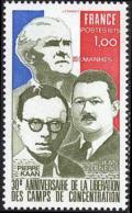 timbre N° 1853, 30ème anniversaire de la libération des camps de concentration