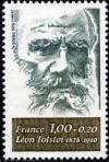 timbre N° 1989, Léon Tolstoi (1828-1910) écrivain russe