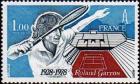 timbre N° 2012, Cinquantenaire du stade Roland Garros