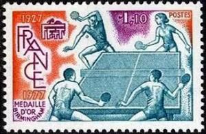  Tournoi du cinquantenaire de la fédération française du tennis de table <br>Médaille d'or Birmingham