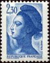 timbre N° 2189, Liberté d'après le tableau «La Liberté guidant le peuple» d' Eugène Delacroix