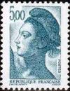 timbre N° 2190, Type Liberté de Gandon 5 f
