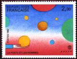 timbre N° 2199, Folon «La Poste et les hommes» Philexfrance 82