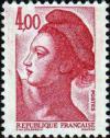 timbre N° 2244, Type Liberté de Gandon 4f