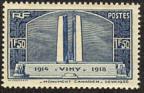 timbre N° 317, Vimy Monument canadien