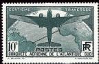 timbre N° 321, 100ème traversée aérienne de l'Atlantique-sud par les avions postaux français