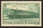timbre N° 339, 13ème congrès international des chemins de fer à Paris