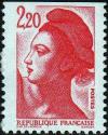 timbre N° 2427, Type Liberté de Gandon 2f20