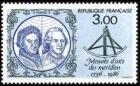 timbre N° 2428, 250ème anniversaire des mesures d'arcs de méridien par Maupertuis en Laponie